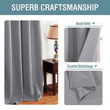 H.Versailtex 1 Panel Blackout Thermal Insulated Grommet Top Short Solid Color Curtain