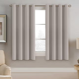 H.VERSAILTEX Blackout Curtain for Living Room Thermal Insulated Window Treatment Curtain Extra Long 54 inch Length Energy Saving Solid Grommet Top Blackout Drape, One Panel, Taupe