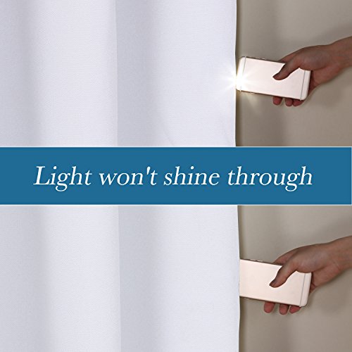 H.Versailtex 1 Panel Durable Thick Textured Linen Look Blackout Patio Door Grommet Curtain