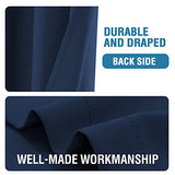 Doorway Curtain Blackout Closet Door Curtain Room Divider Window Treatment Curtain for Bedroom Thermal Insulated Privacy Drape Soundproof Grommet Door Curtain, 42 x 80 inches, 1 Panel, Navy