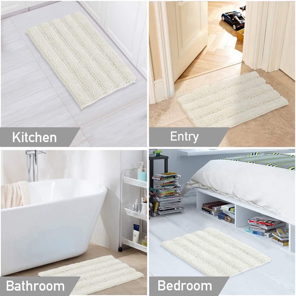 Chenille Stripe Rug 1 Piece 59" x 20"