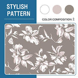 H.VERSAILTEX Stretch Bar Stool Cover Set of 4 Pub Counter Stool Chair Slipcover for Dining Room Cafe Height Side Chairs Feature Modern Floral Printed Design, Camel