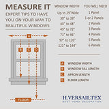 H.Vesailtex 2 Panels Blackout Thermal Insulated Back Tab Rod Pocket Solid Color Curtains