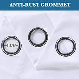 H.Versailtex 1 Panel Durable Thick Textured Linen Look Blackout Patio Door Grommet Curtain