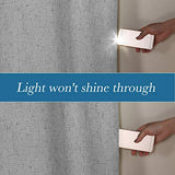 H.Versailtex 1 Panel Durable Thick Textured Linen Look Blackout Patio Door Grommet Curtain