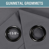 H.VERSAILTEX Blackout Curtain for Living Room Thermal Insulated Window Treatment Curtain Extra Long 54 inch Length Energy Saving Solid Grommet Top Blackout Drape, One Panel, Bluish Gray