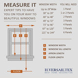 H.Vesailtex 2 Panels Blackout Thermal Insulated Back Tab Rod Pocket Solid Color Curtains