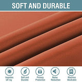 H.VERSAILTEX Blackout Curtain for Living Room Thermal Insulated Window Treatment Curtain Extra Long 54 inch Length Energy Saving Solid Grommet Top Blackout Drape, One Panel, Burnt Ochre