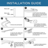 H.VERSAILTEX Double Curtain Rods for Windows 84 to 120 Inch Wrap Around Indoor / Outdoor Double Curtain Rods for Blackout Curtains, Suit for Grommet and Rod Pocket, Bronze