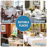 Linen Textured Table Cloths Round 70 Inch Premium Solid Tablecloth Spill-Proof Waterproof Table Cover for Dining Buffet Feature Extra Soft and Thick Fabric Wrinkle Free, Aqua