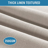 H.VERSAILTEX Linen Placemats Set of 4 Premium Solid Table Placemats for Dining Table Spill-Proof Waterproof Table Mats Heat-Resistant Kitchen Table Mats Washable, 12x18 inches, Taupe