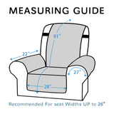 1-Piece Water Resistant Extra Large Recliner Slipcover
