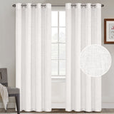 Grommet Natural Linen Mixed Sheers Sold by 2 (52'' x 96'')