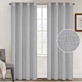 Grommet Natural Linen Mixed Sheers Sold by 2 (52'' x 96'')