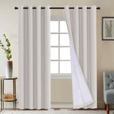 100% Blackout Curtains Full Light Blocking Curtain Draperies for Bedroom/Living Room 52'' x 96''
