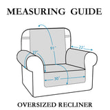 100% Waterproof Quilted Extra Large Recliner Cover