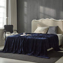 Primebeau premium all season microfiber fleece bed blanket heavy weight and double sided soft and cozy