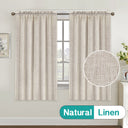 Rod Pocket Natural Linen Mixed Sheers Sold by 2 (52'' x 63'')
