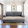 Stretch Velvet 2-Seater Slipcover for T-Cushion Loveseat Sofa