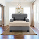 Stretch Velvet 1 Seater Slipcover for T-Cushion Armchair