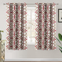Room Darkening Geometric Curtains W52" x L63" Set of 2 Panels