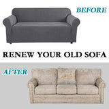 2-Piece Jacquard 4-Seater extra Large Sofa Slipcover