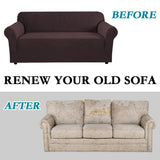 1-Piece Jacquard 2 Seater Loveseat Slipcover