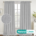 Rod Pocket Natural Linen Mixed Sheers Sold by 2 (52'' x 108'')