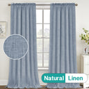 Rod Pocket Natural Linen Mixed Sheers Sold by 2 (52'' x 108'')
