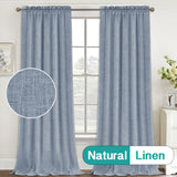 Rod Pocket Natural Linen Mixed Sheers Sold by 2 (52'' x 108'')