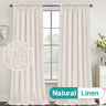 Rod Pocket Natural Linen Mixed Sheers Sold by 2 (52'' x 108'')