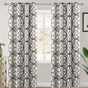 Room Darkening Geometric Curtains W52" x L108" Set of 2 Panels
