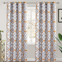 Room Darkening Geometric Curtains W52" x L96" Set of 2 Panels