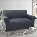 1-Piece Jacquard 2 Seater Loveseat Slipcover